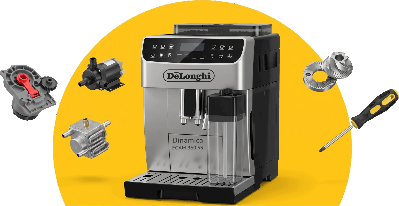 Ремонт кофемашины DeLonghi Dinamica ECAM 350.55 в Москве