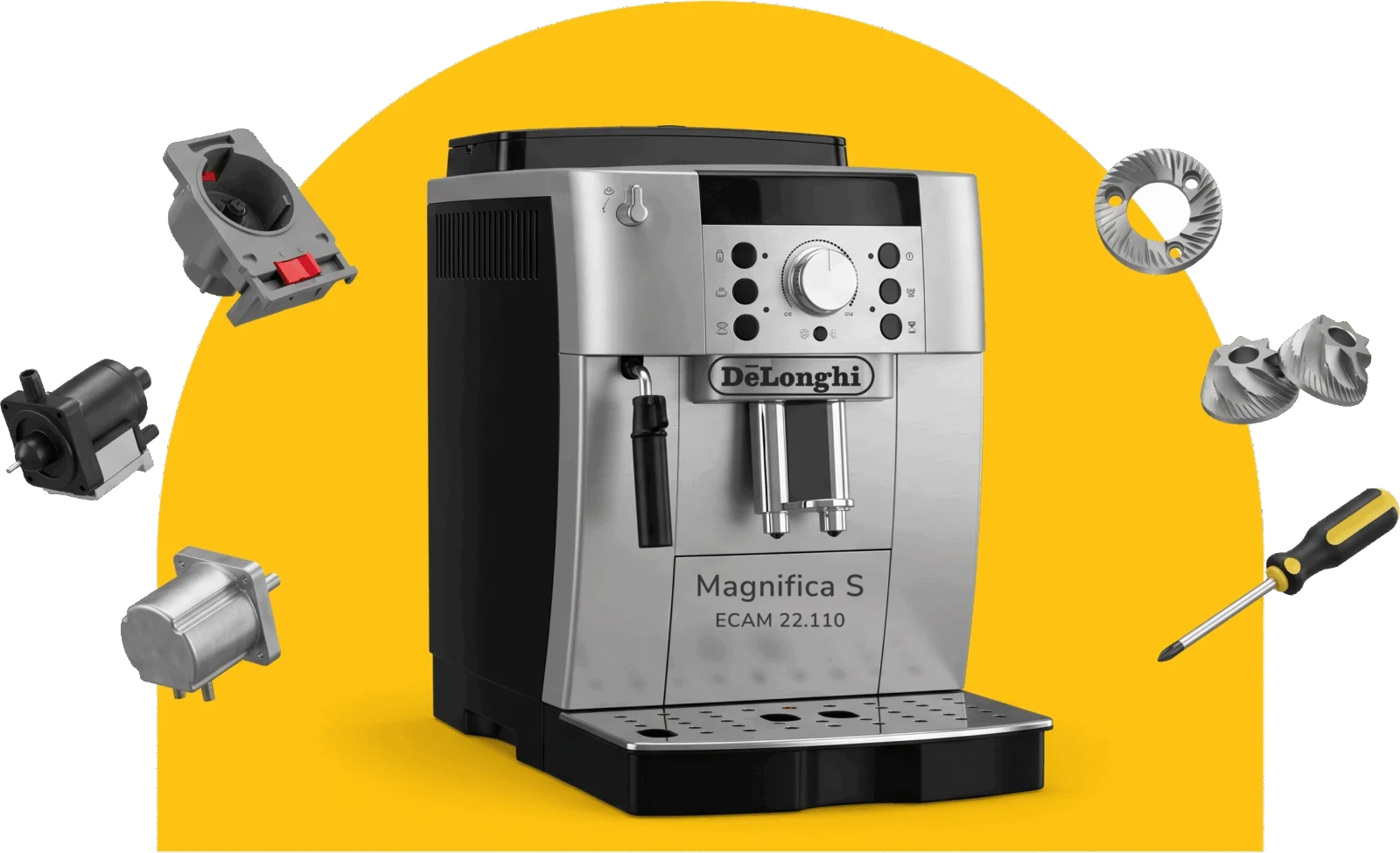 Ремонт кофемашины DeLonghi Magnifica S ECAM 22.110 в Москве